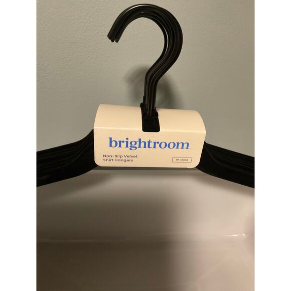60 (1 Case Pack) Black Shirt Flocked Hangers from Brightroom™ - NEW in package - Picture 3 of 4